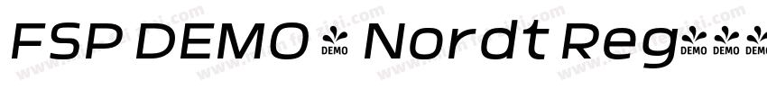 FSP DEMO - Nordt Reg字体转换